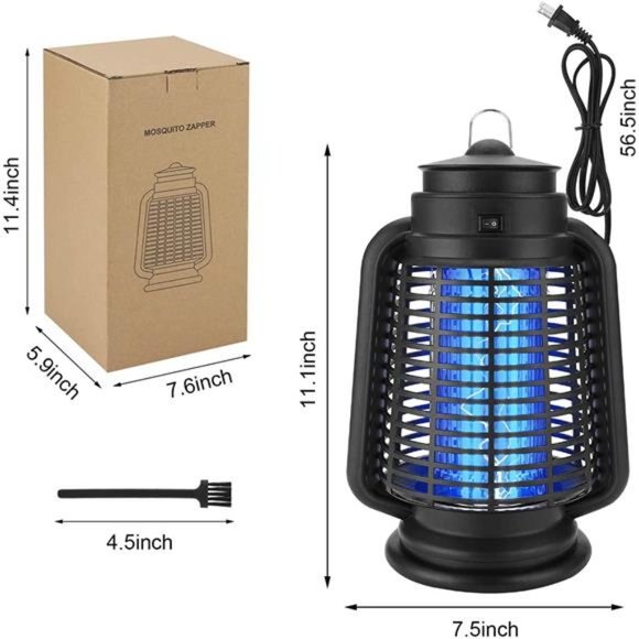 Bug Zapper, 4200V Electric Mosquito Zapper for Outdoor Indoor, 18W Waterproof - Picture 2 of 7